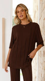 Bayu Knit Top Brown