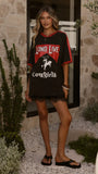 Long Live Cowgirls Oversized Tee Black Red