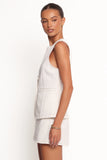 Kristy Denim Vest White