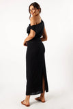 Cosma Off Shoulder Maxi Dress Black