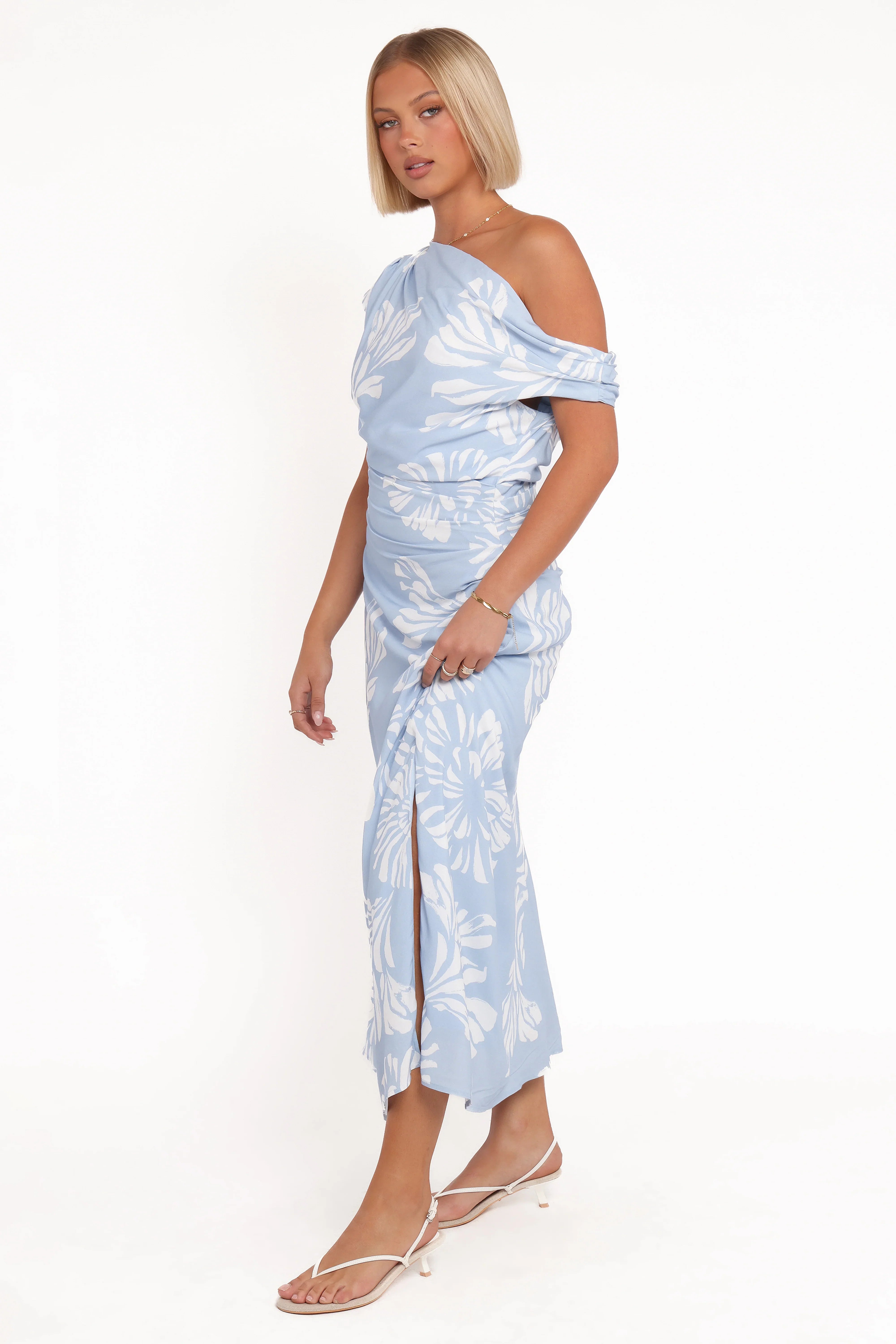 Apryl Midi Dress Shell Print