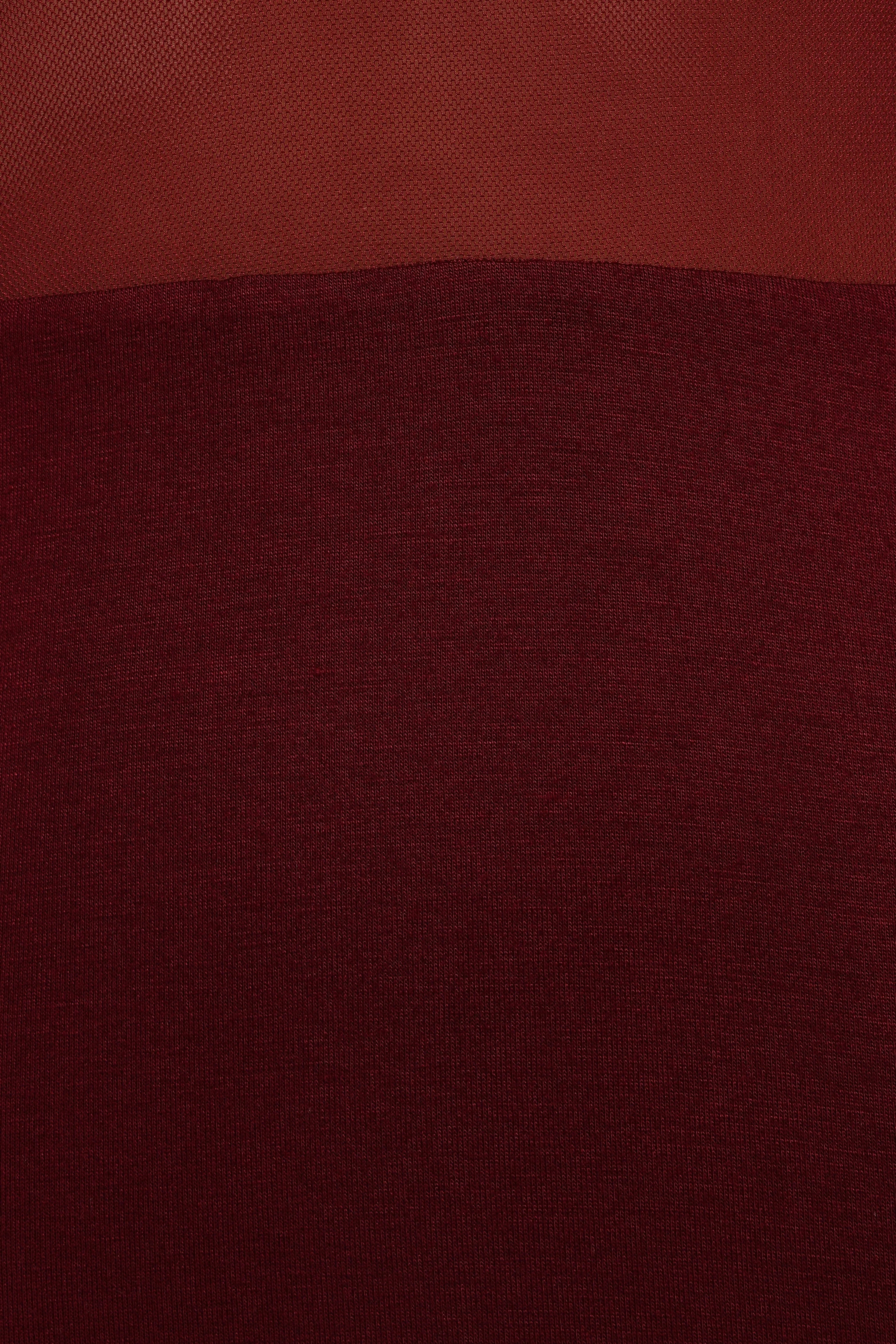 Farrow Long Sleeve Midi Dress Wine