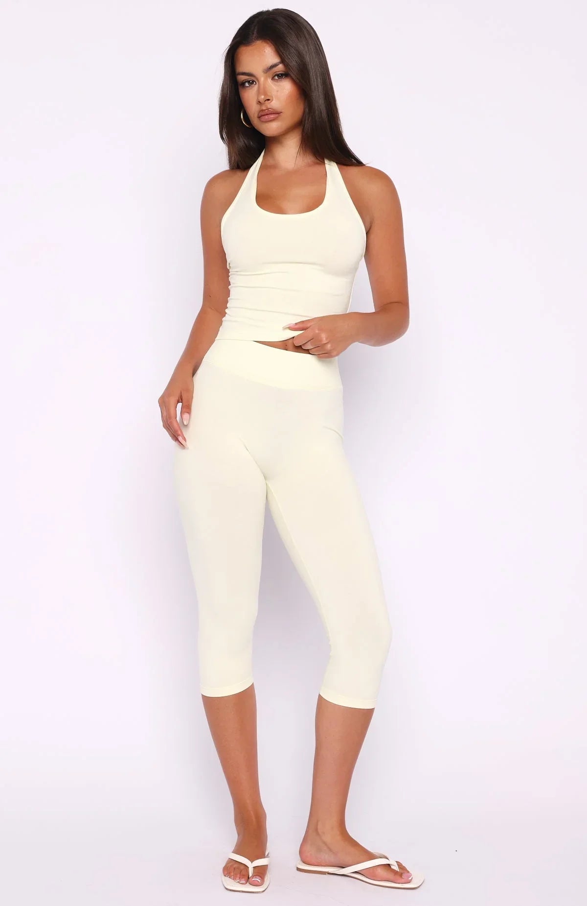 Focus On The Good Capri Pants Lemon