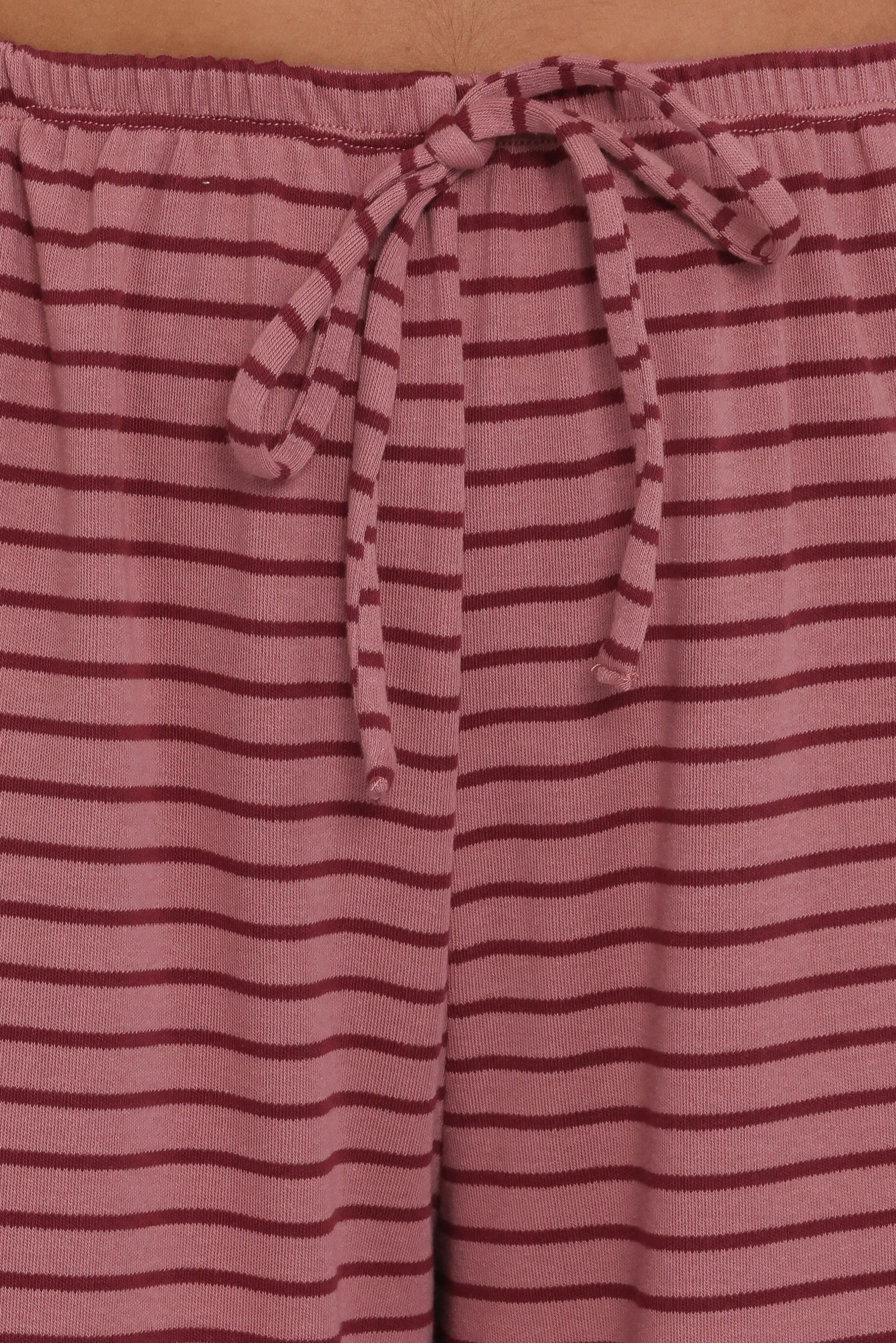 Wilda Knit Pant Pink Red Stripe