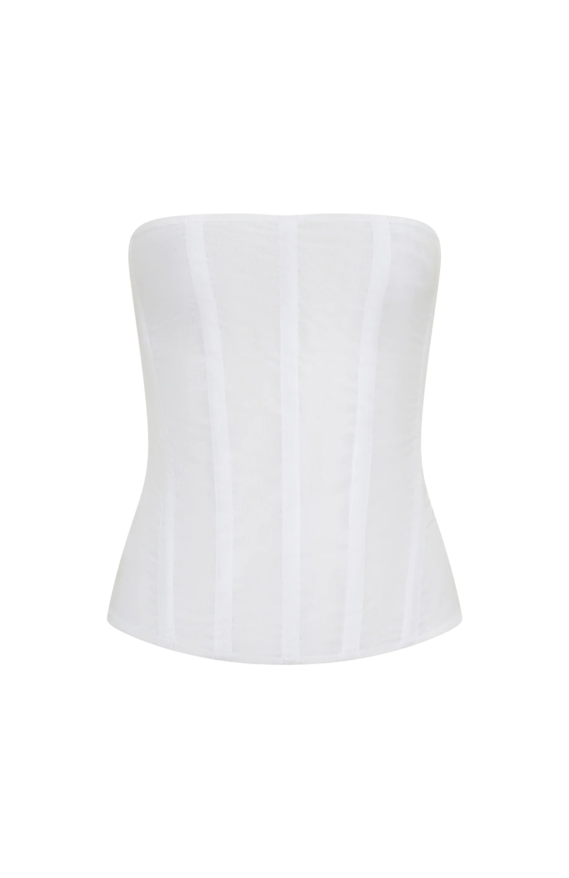Tell Me A Secret Strapless Bustier White
