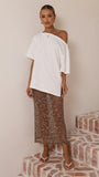 Verlo Sequins Maxi Skirt Mocha