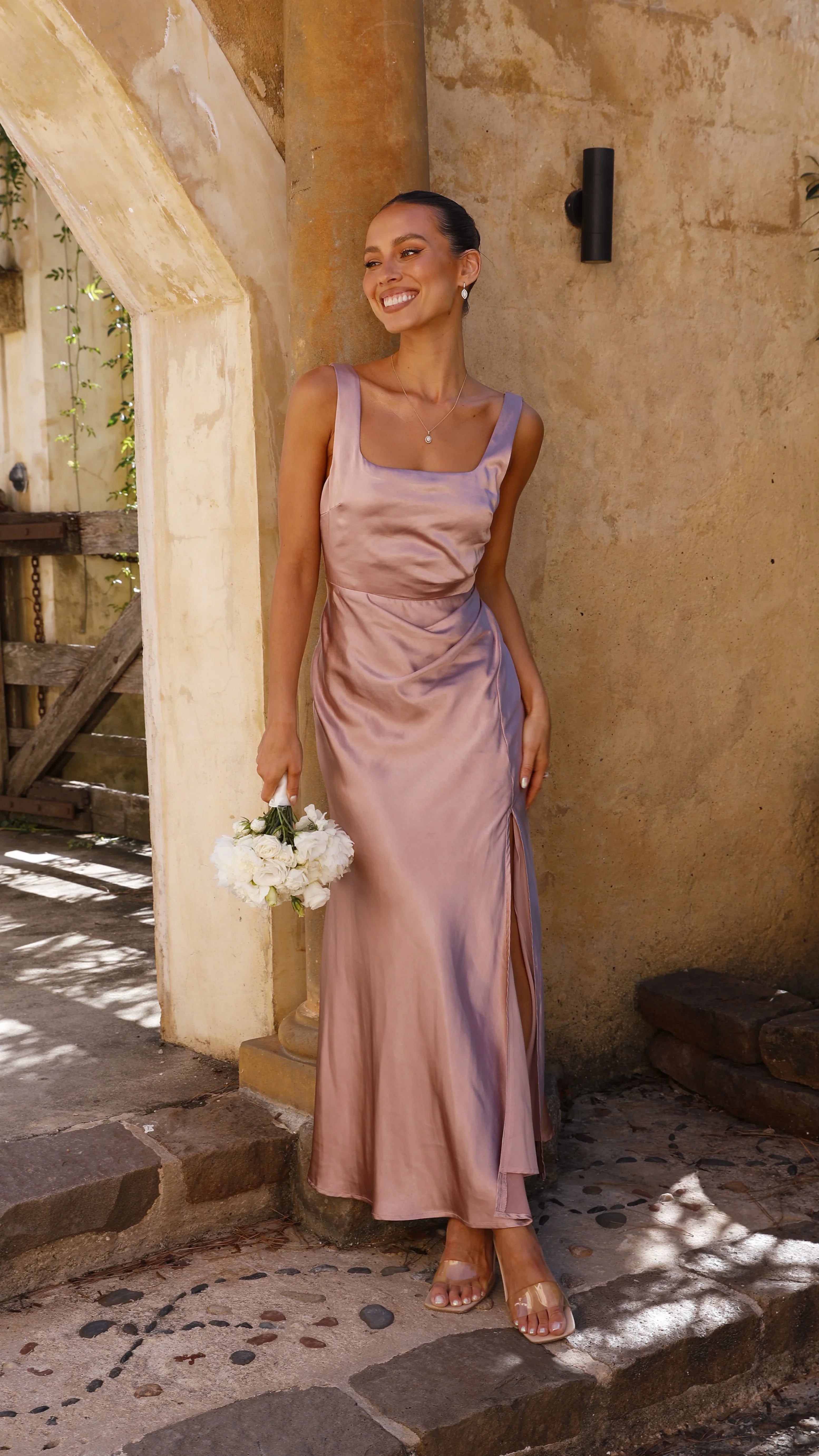 Alaria Maxi Dress Dusty Pink