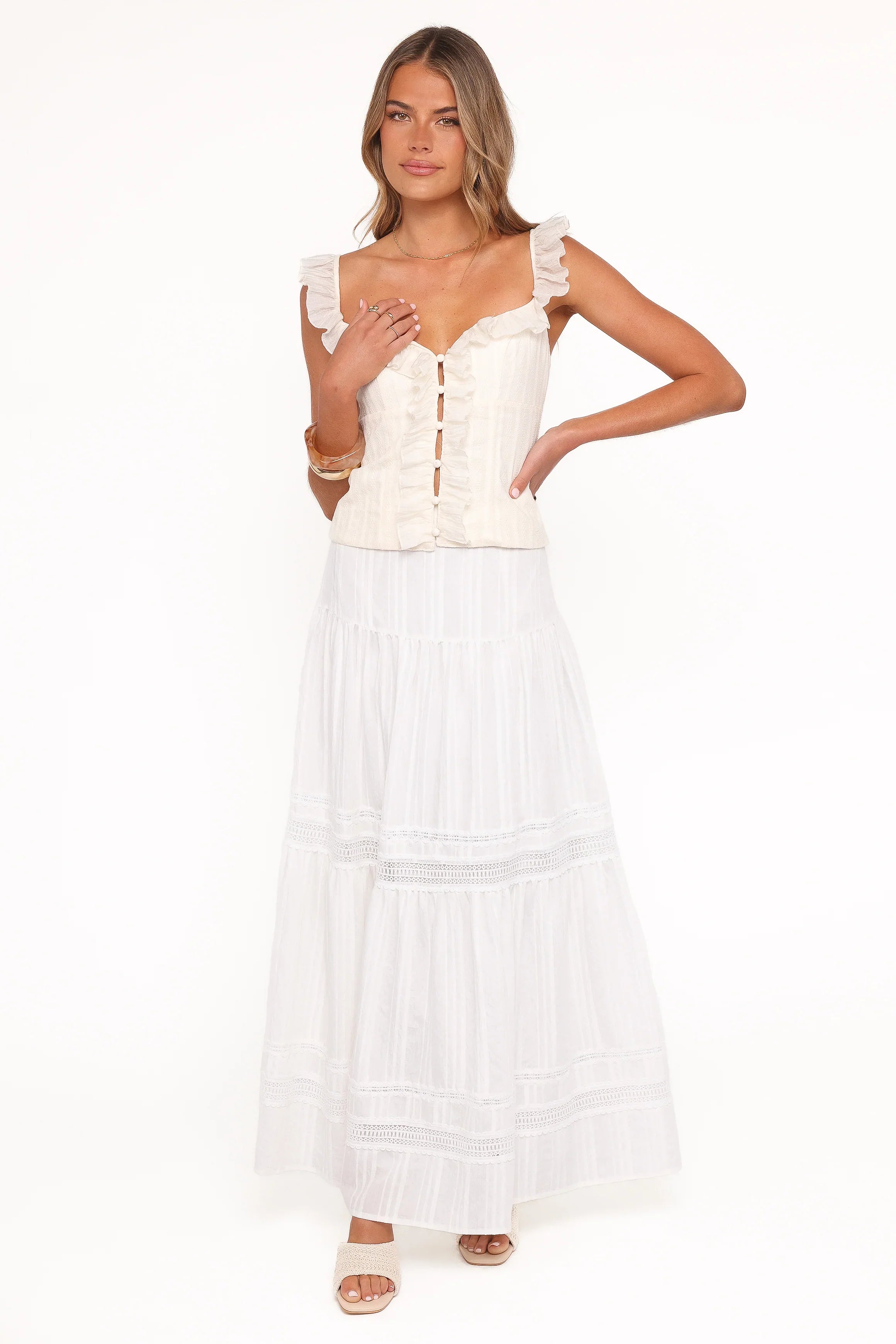 Eulalie Corset Top Cream