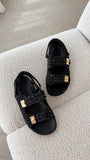 Lillian Flats Black Boucle