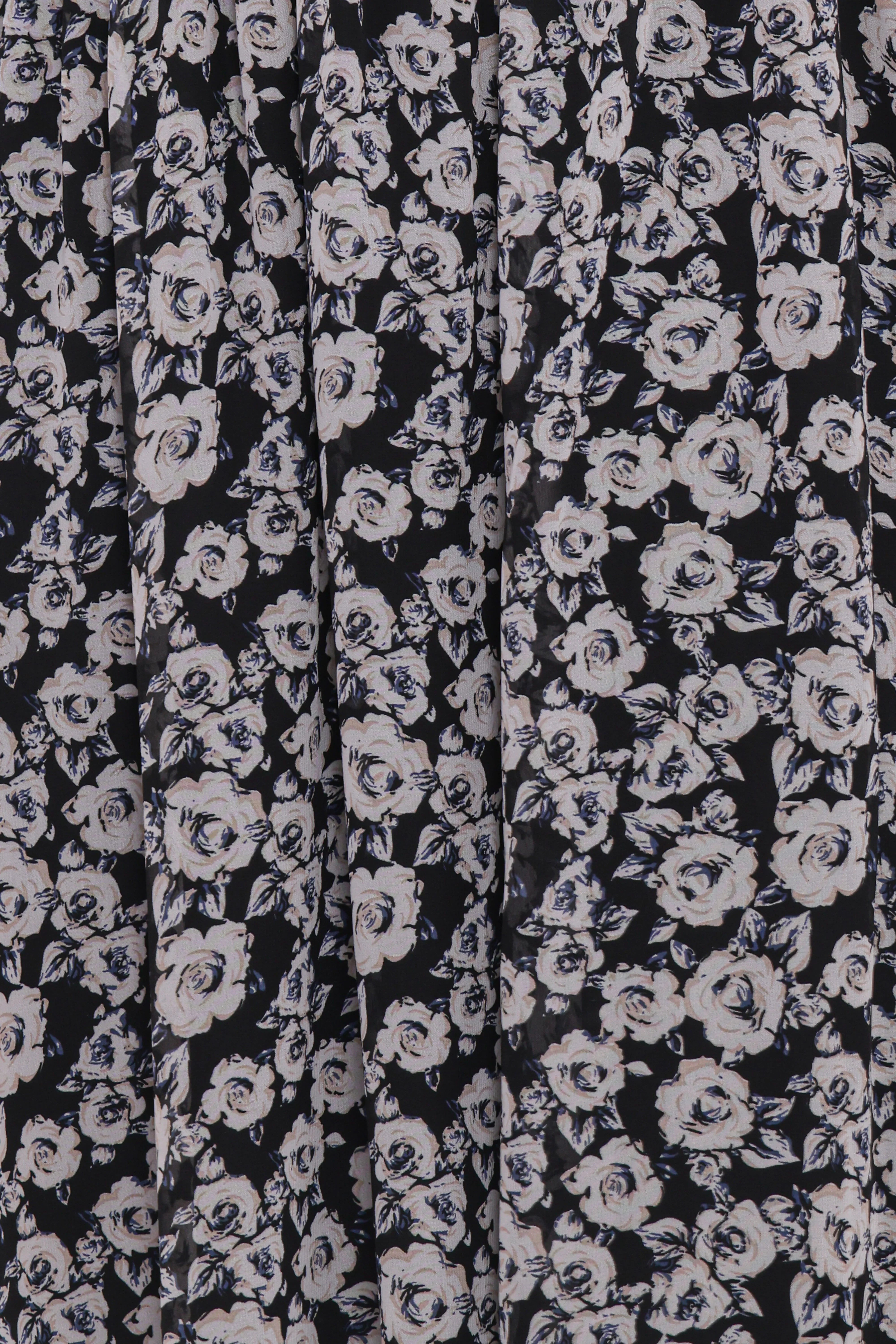 Faith Long Sleeve Maxi Dress Black Floral