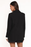 Melissa Layered Blazer Black