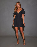 Calista Puff Sleeve Mini Dress