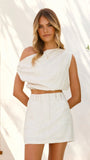 Charla Mini Skort Natural