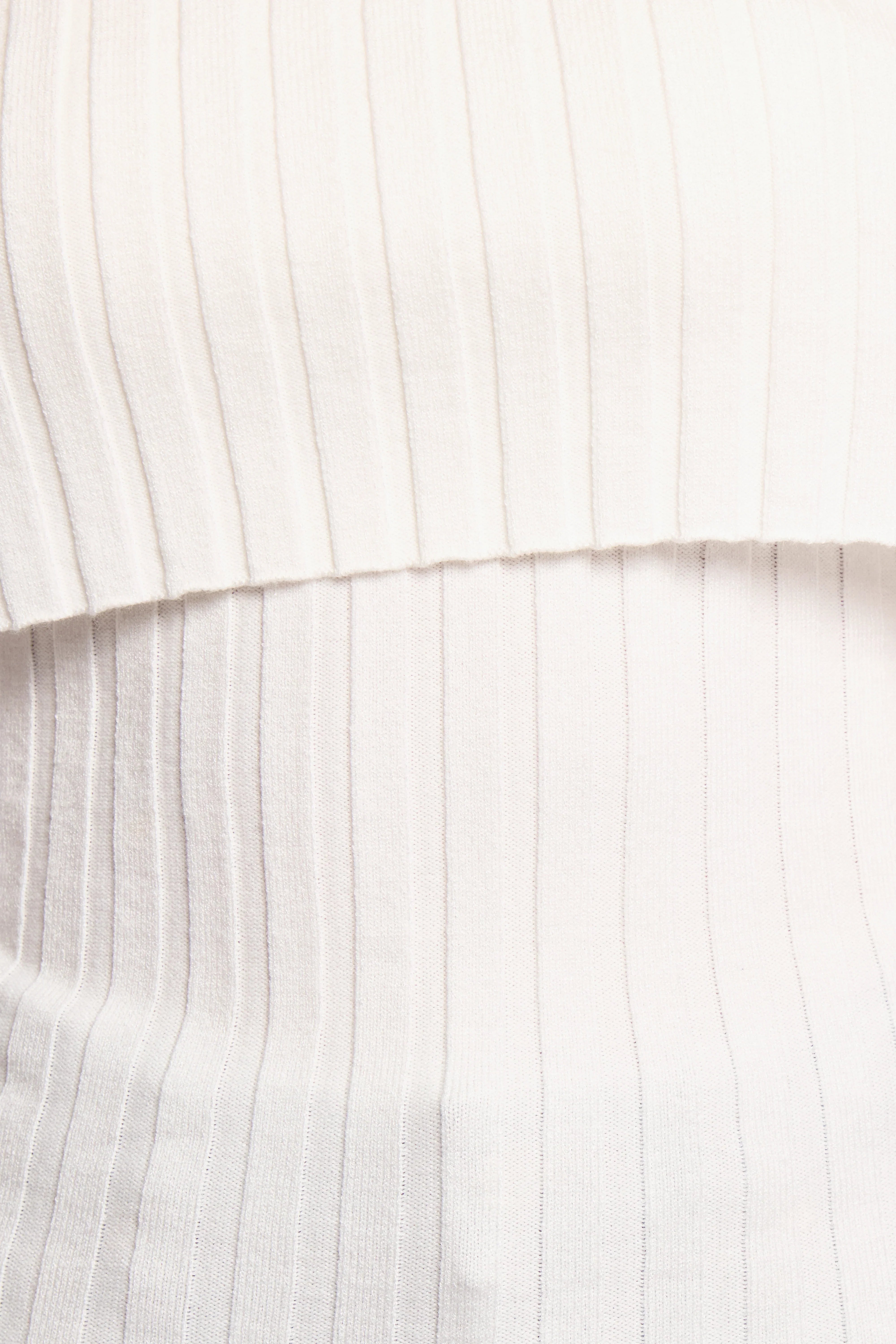 Inora Off Shoulder Knit Top White