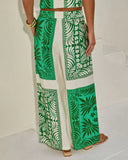 Relaxed Riviera Tropical Print Relaxed Drawstring Pant
