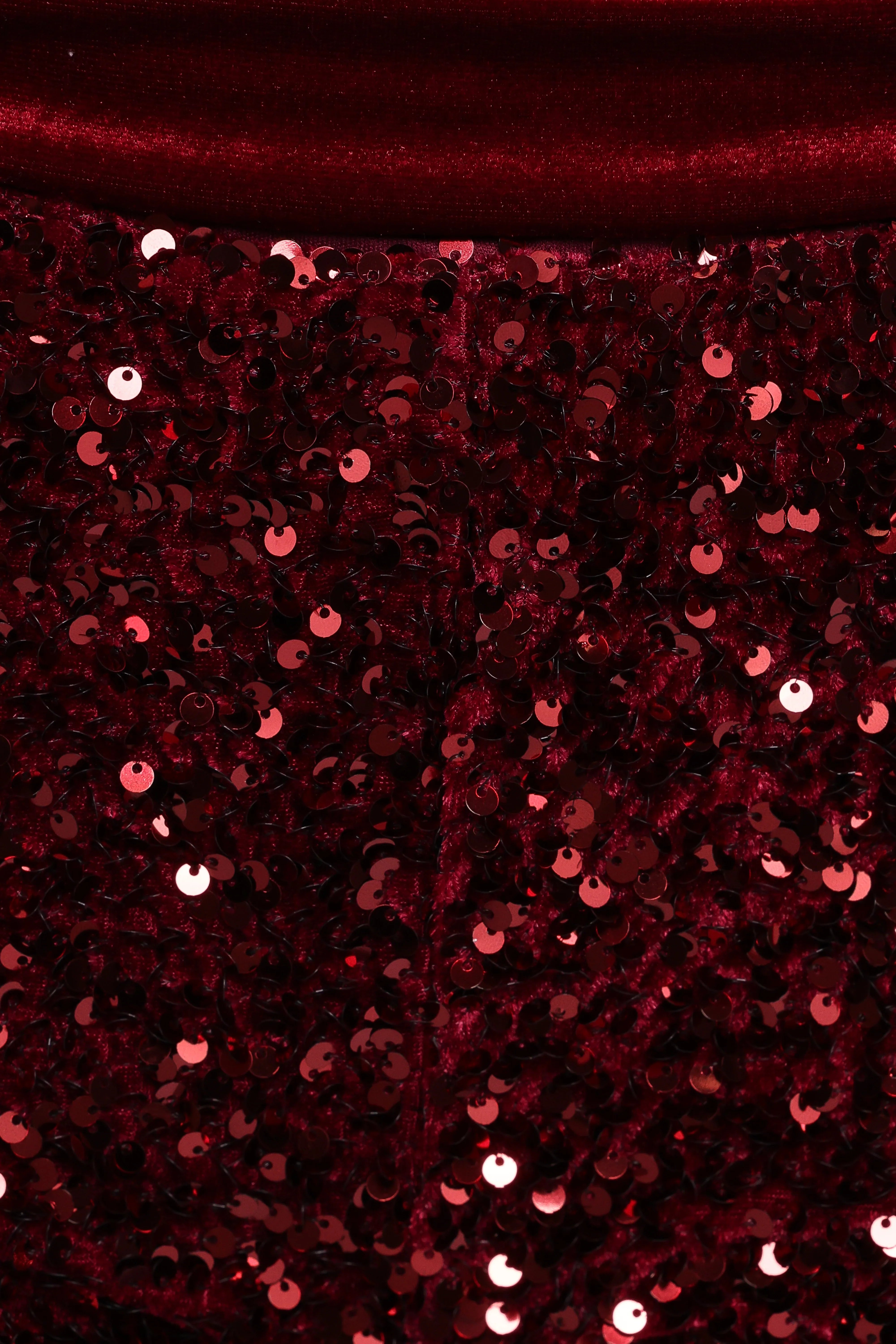 Scarlette Sequins Short Burgundy