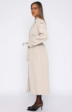 Working Overtime Trench Beige