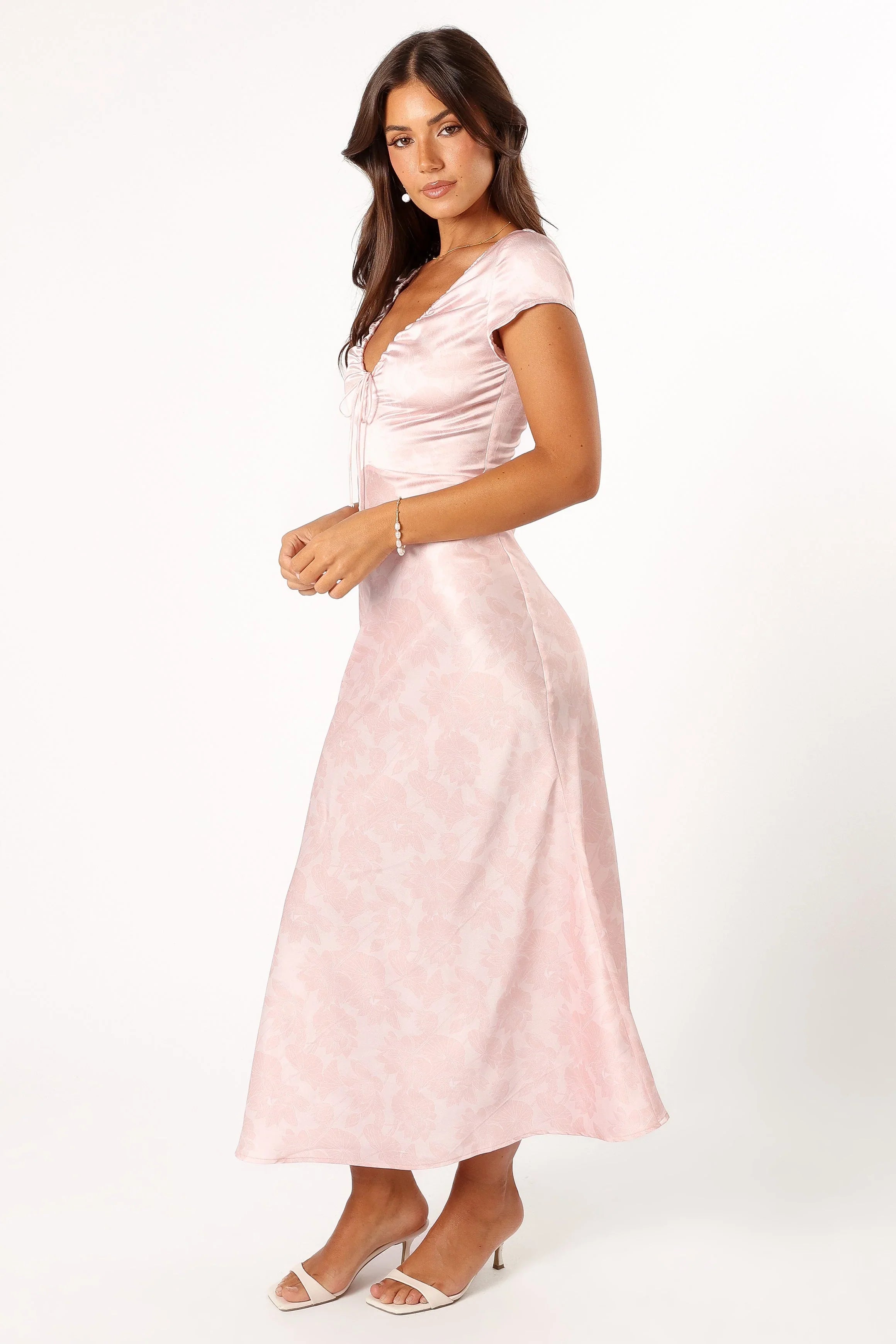 Benton Slip Maxi Dress Pink Floral