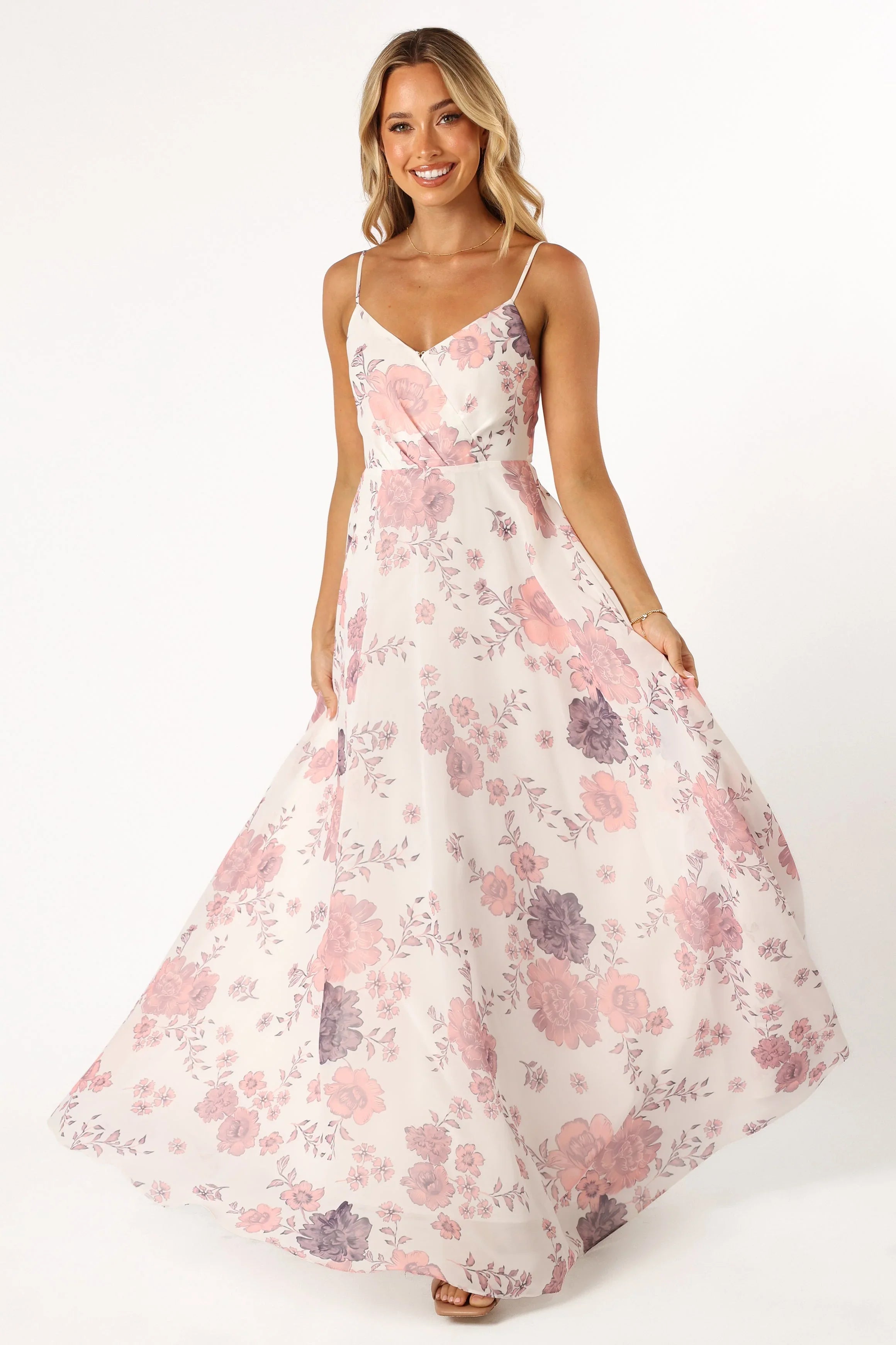 Madilyn Maxi Dress White Floral
