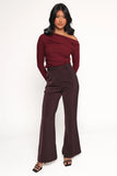 Cer Knit Top Cherry Chocolate