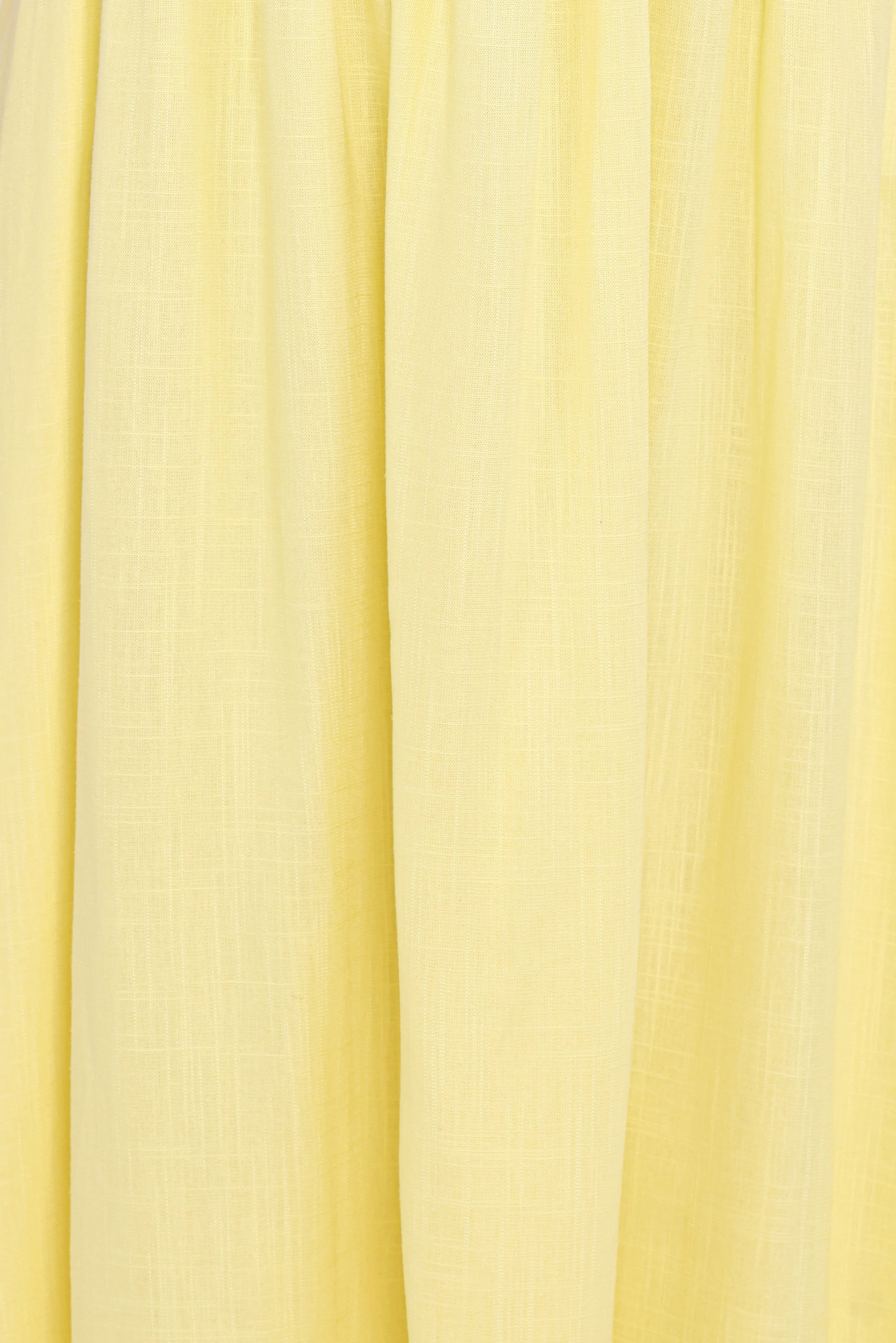Kayt Strapless Dress Butter Yellow