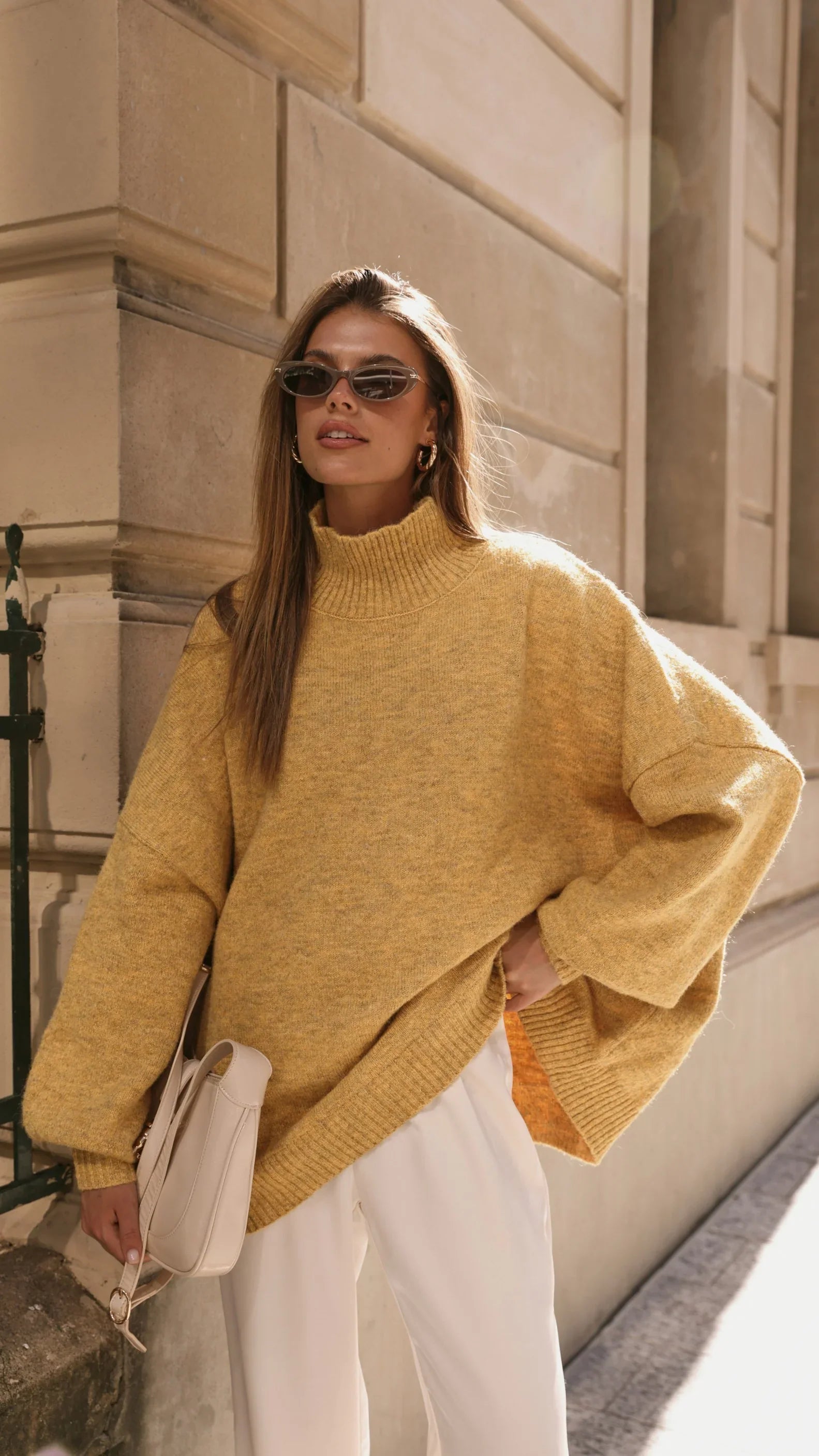 Harita Knitted Sweater Mustard