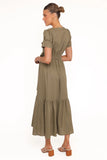 Leontine Midi Dress Olive