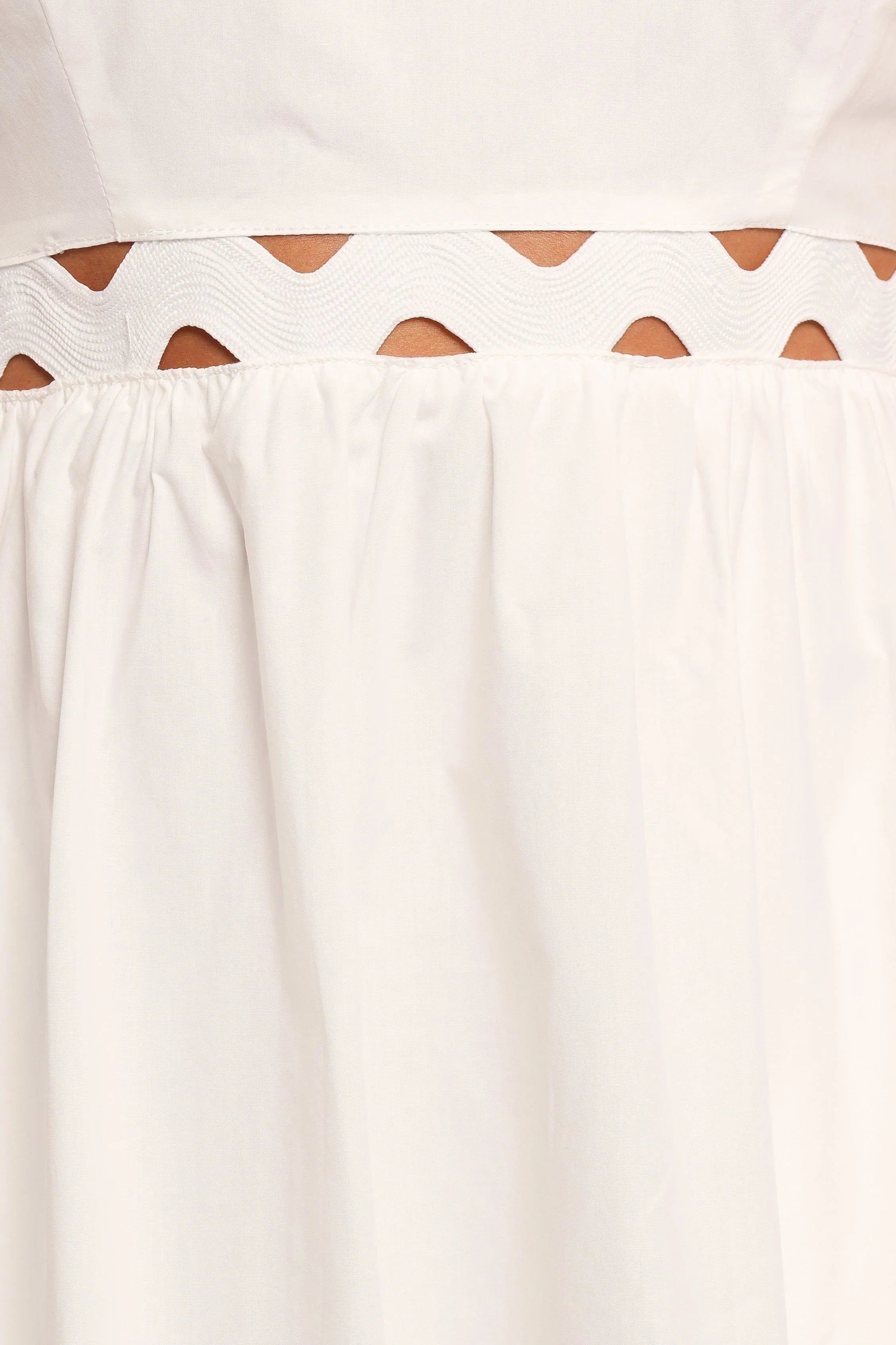 Angelus Midi Dress White