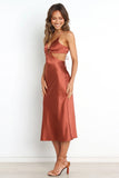 Nairo Dress Rust