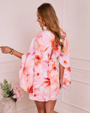 Deliliah Floral Print Mini Dress