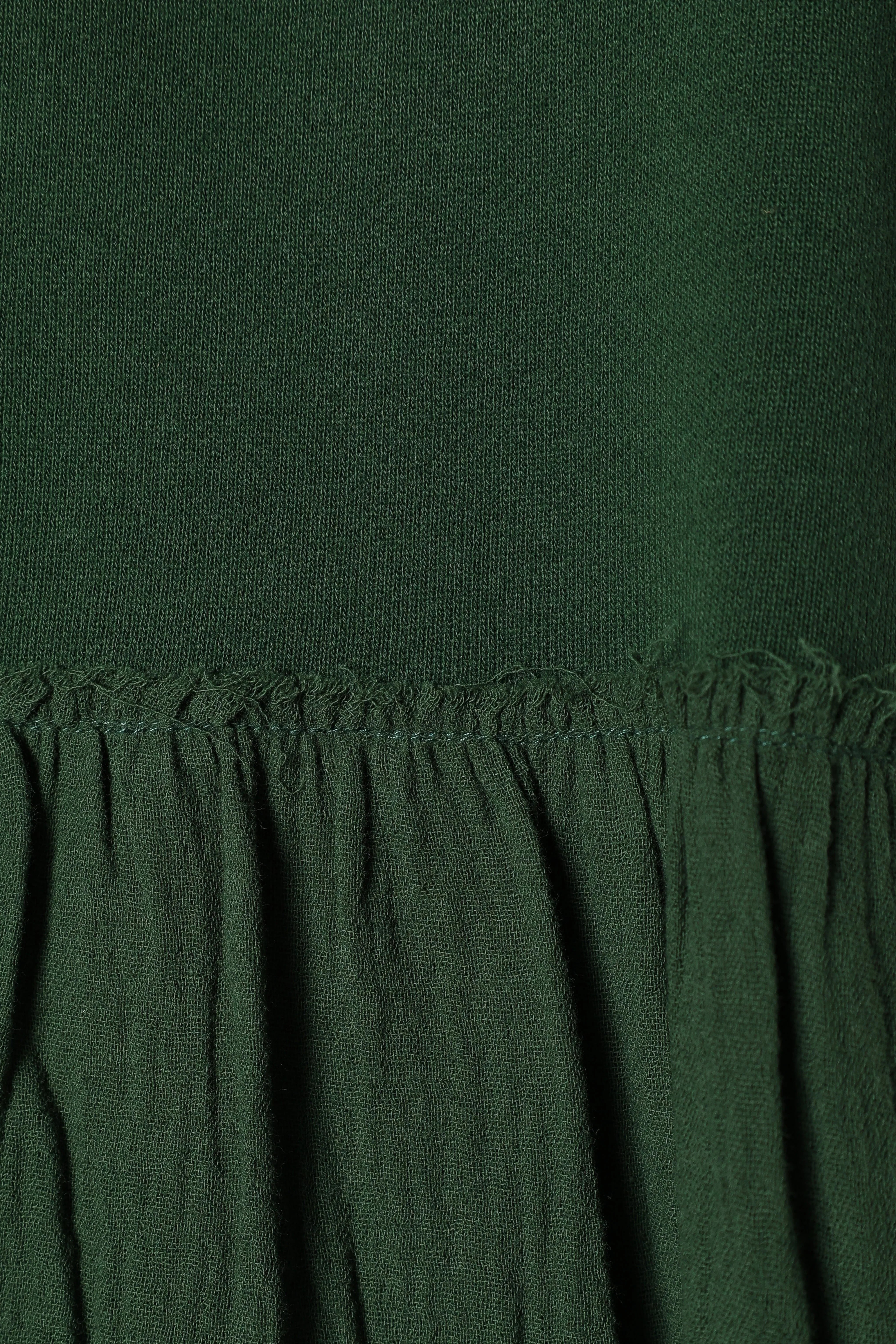 Minia Long Sleeve Mini Dress Hunter Green