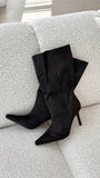 Nour Boots Black Suede