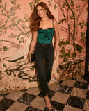 Venti High Rise Straight Leg Crop Denim