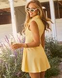 Preppy Feeling Collared Mini Dress