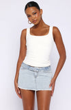 Shining In The Desert Denim Skirt Glacier Blue