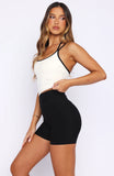 Power Boost Active Tank Cream Black