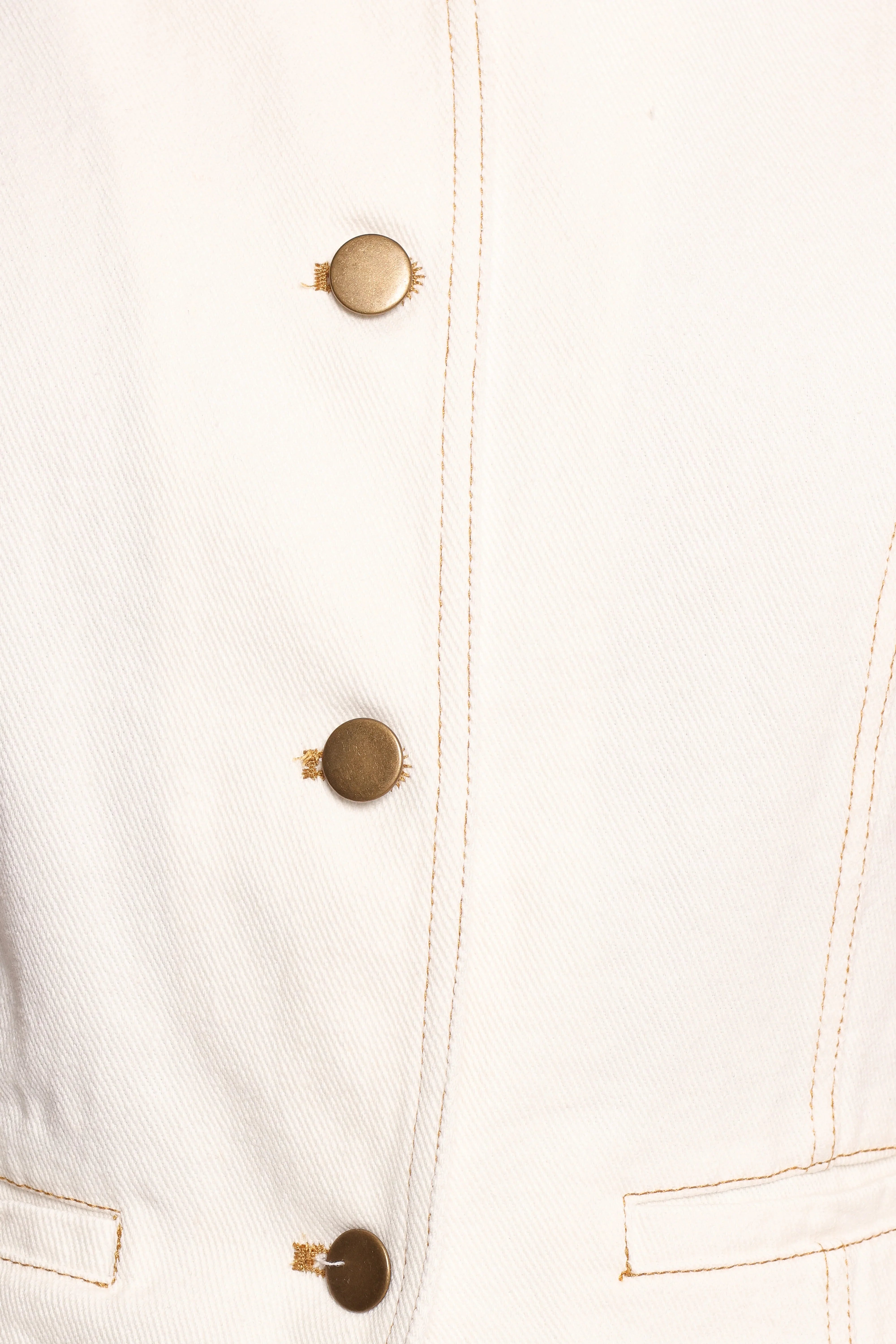 Kristy Denim Vest White