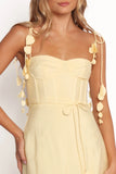 Della Midi Dress Yellow